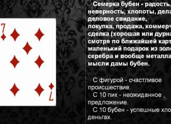 Семерка Пик в перевернутом положении